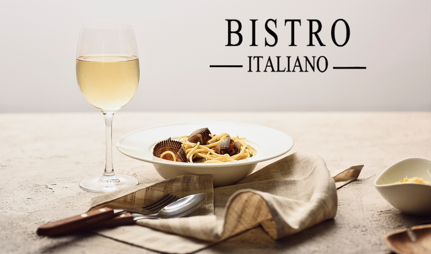 Italian pasta with wine pairing at Bistro Italiano Durham